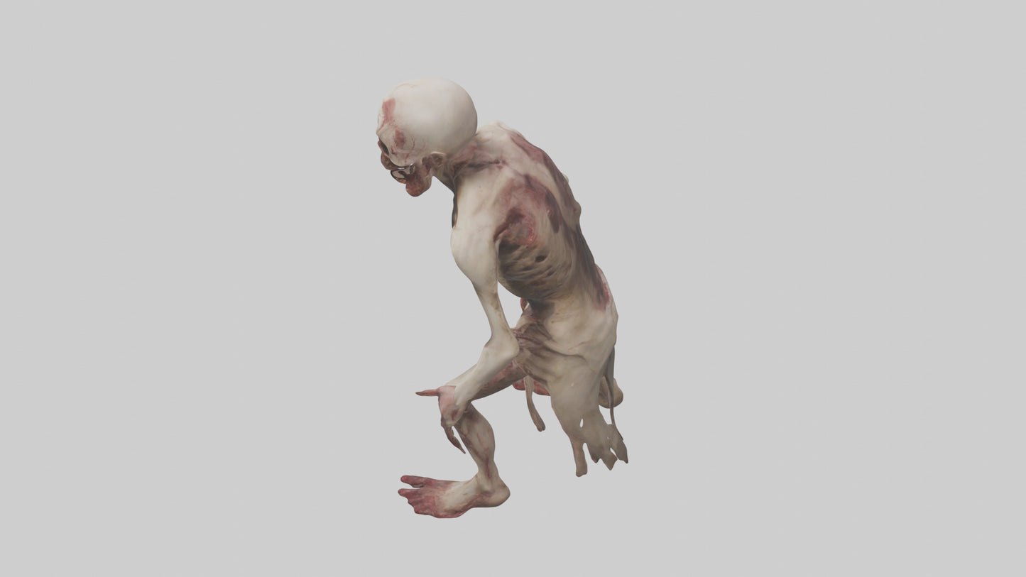 3D model Gruesome figure model VR / AR / low-poly