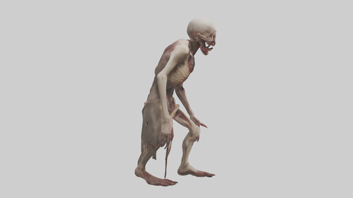 3D model Gruesome figure model VR / AR / low-poly