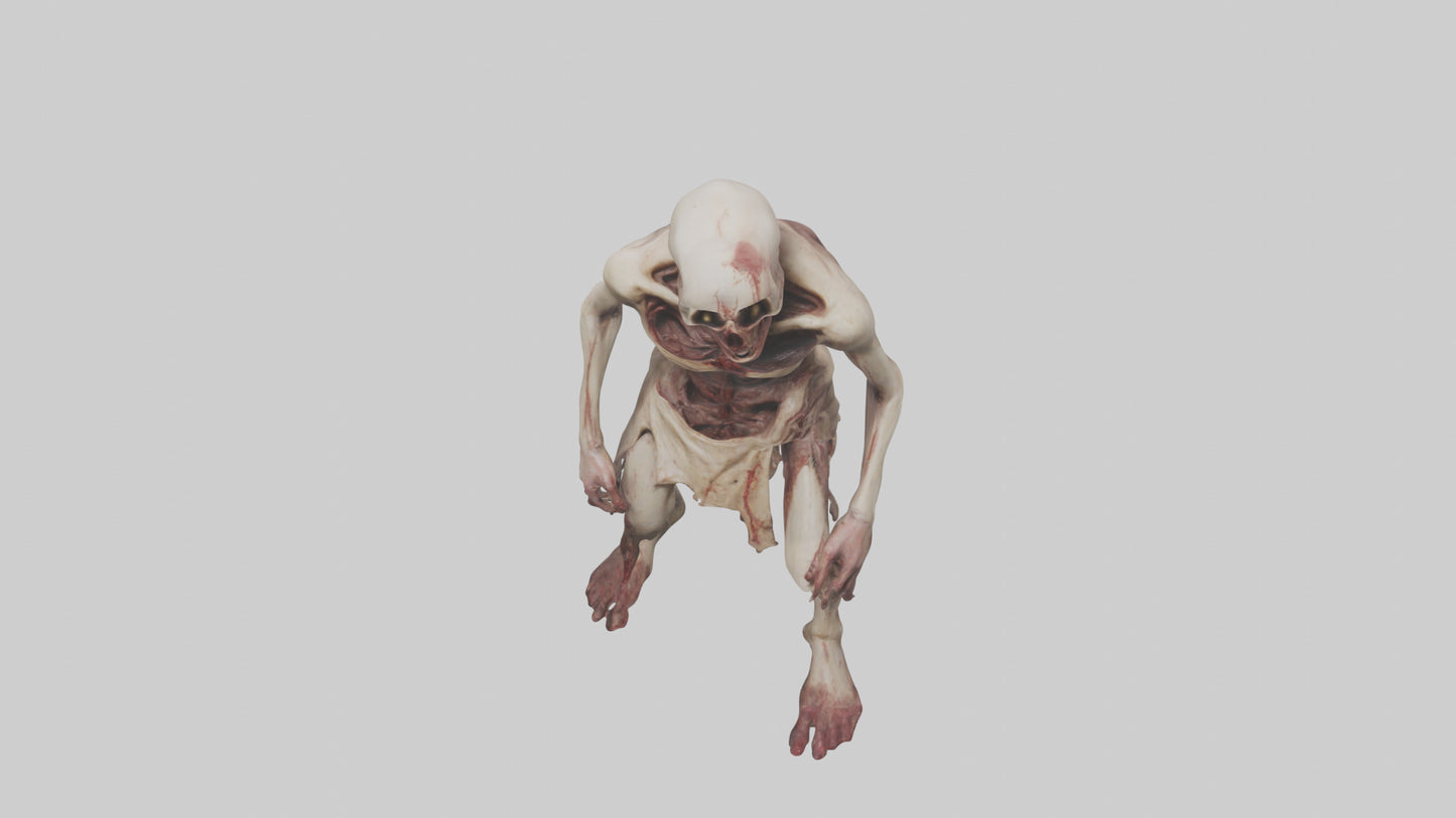 3D model Gruesome figure model VR / AR / low-poly