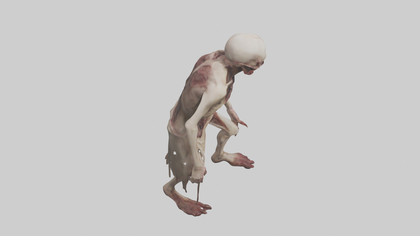 3D model Gruesome figure model VR / AR / low-poly