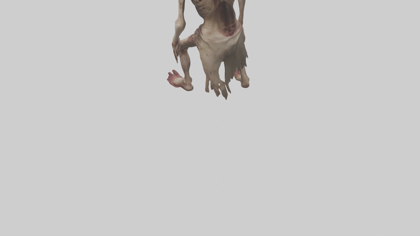 3D model Gruesome figure model VR / AR / low-poly
