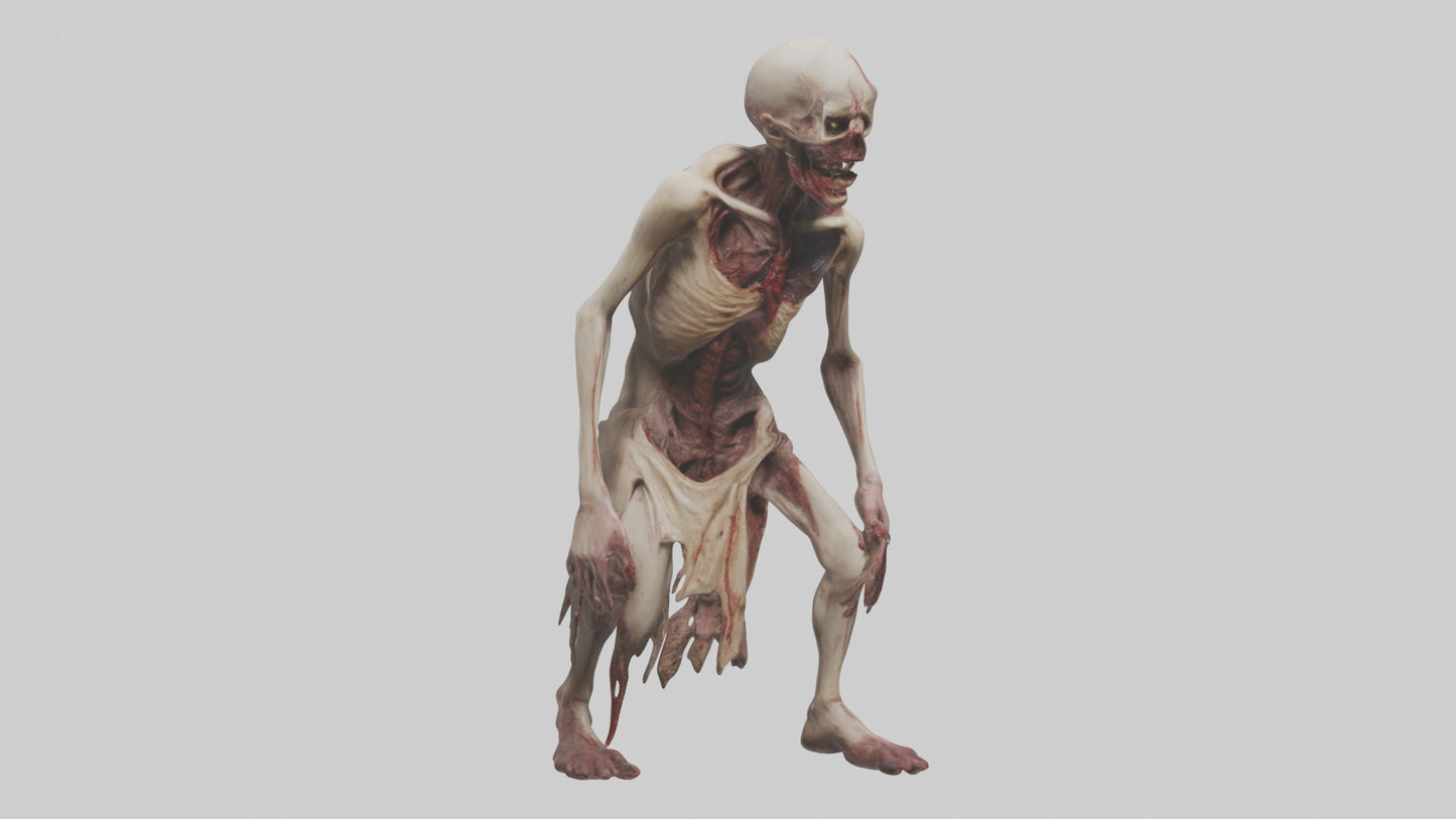 3D model Gruesome figure model VR / AR / low-poly