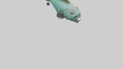 Grunt Fish statue model VR / AR / low-poly