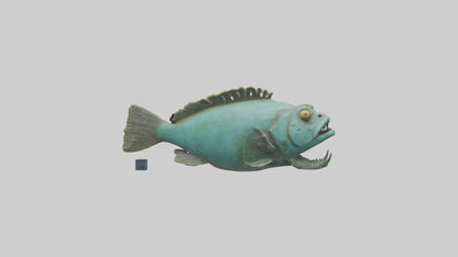 Grunt Fish statue model VR / AR / low-poly