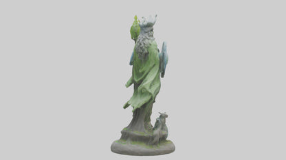 3D model Guardians of Earth and Nature Statue model VR / AR / low-poly