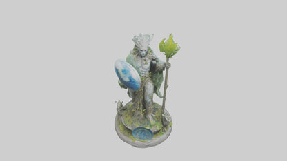 3D model Guardians of Earth and Nature Statue model VR / AR / low-poly