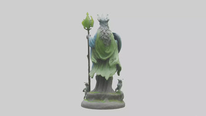 3D model Guardians of Earth and Nature Statue model VR / AR / low-poly