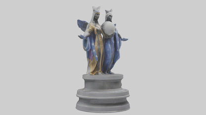 Guardians of Equality statue model VR / AR / low-poly