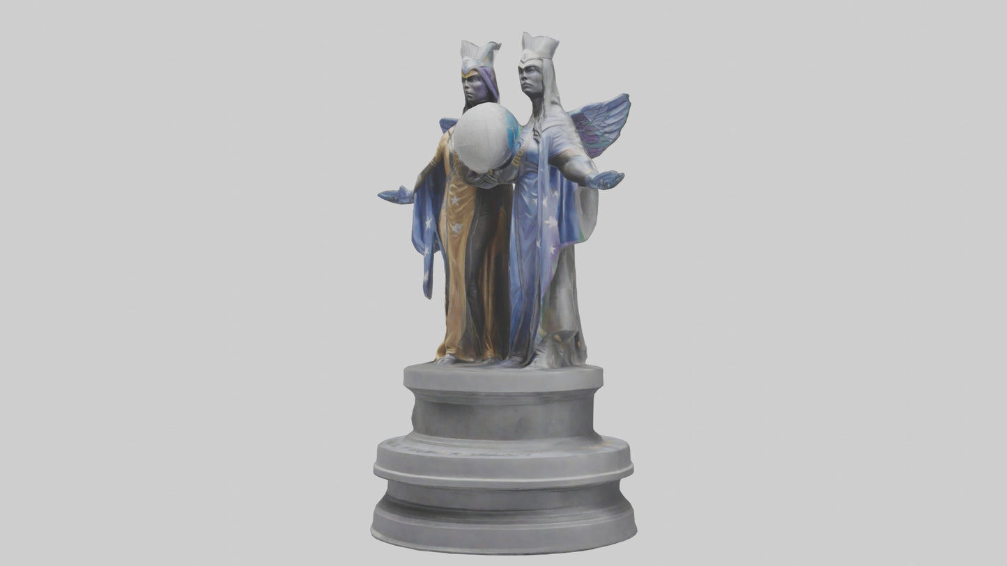 Guardians of Equality statue model VR / AR / low-poly