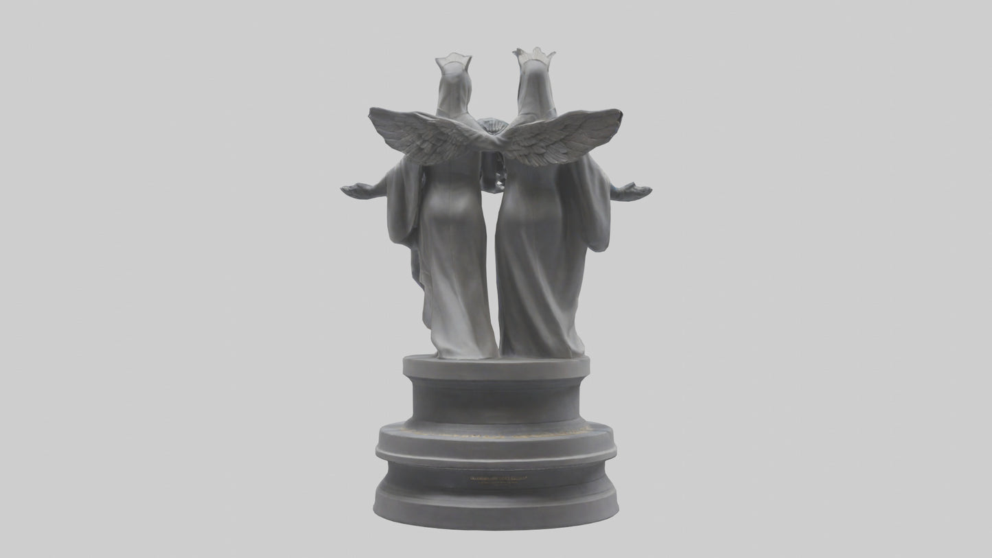 Guardians of Equality statue model VR / AR / low-poly
