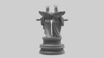 Guardians of Equality statue model VR / AR / low-poly