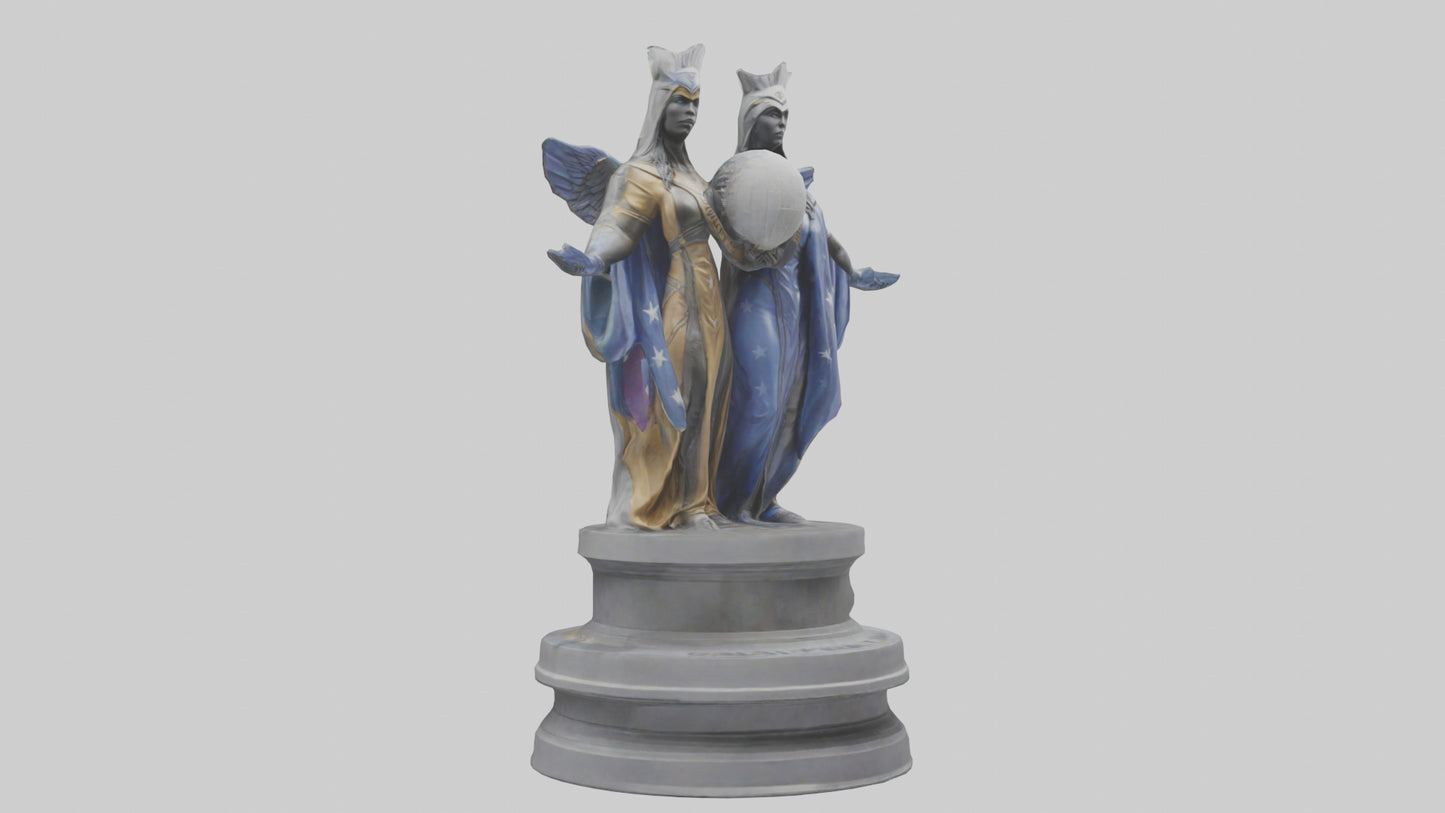 Guardians of Equality statue model VR / AR / low-poly