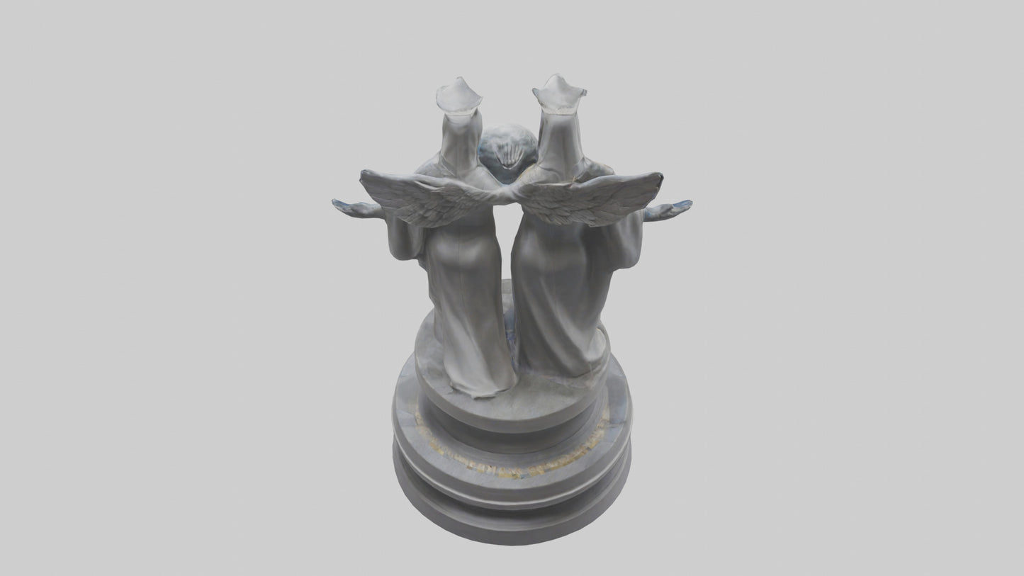 Guardians of Equality statue model VR / AR / low-poly