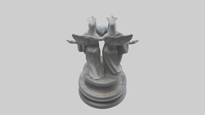 Guardians of Equality statue model VR / AR / low-poly