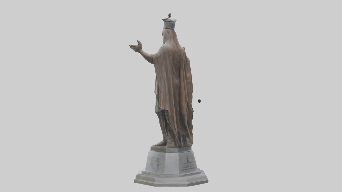3D model Guardians of Human Rights statue model VR / AR / low-poly