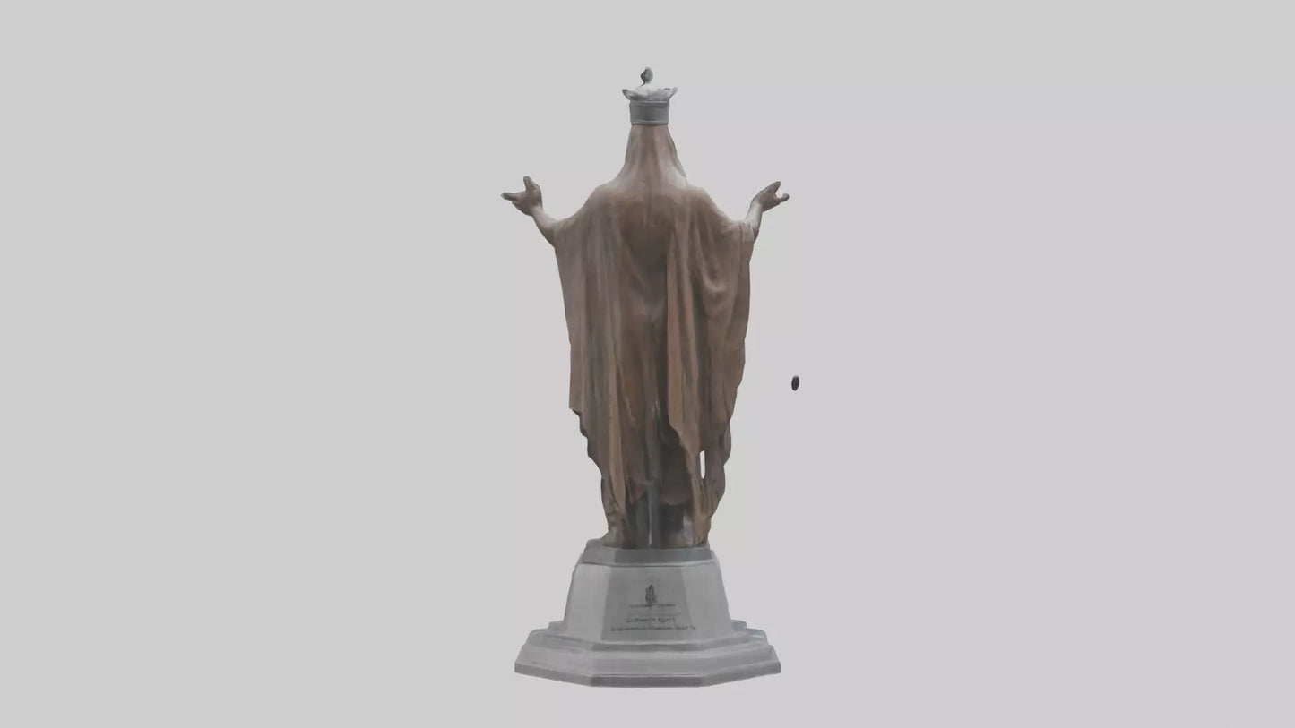 3D model Guardians of Human Rights statue model VR / AR / low-poly