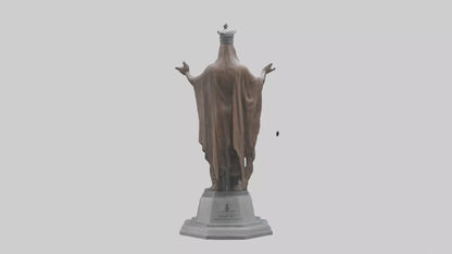 3D model Guardians of Human Rights statue model VR / AR / low-poly