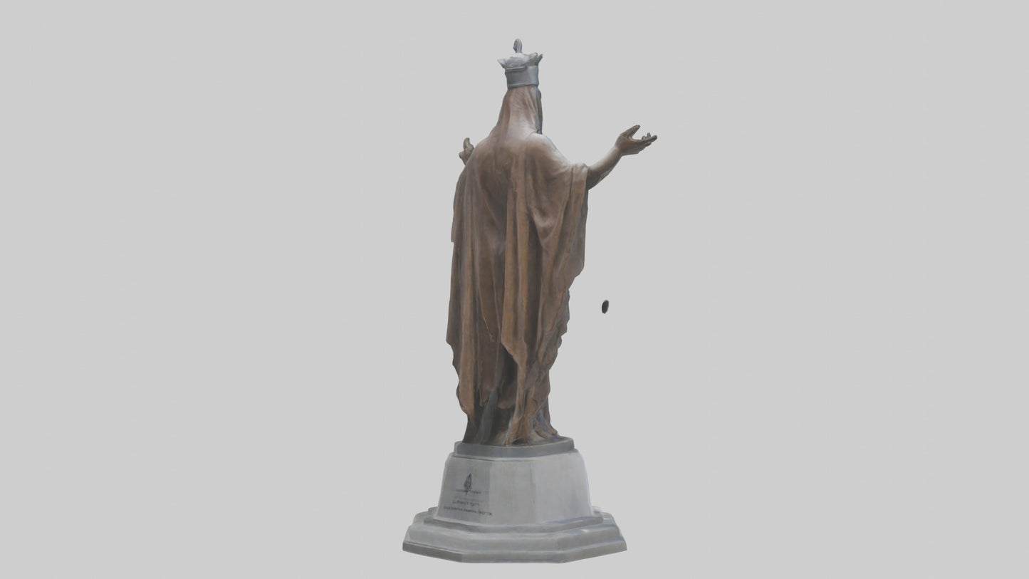 3D model Guardians of Human Rights statue model VR / AR / low-poly