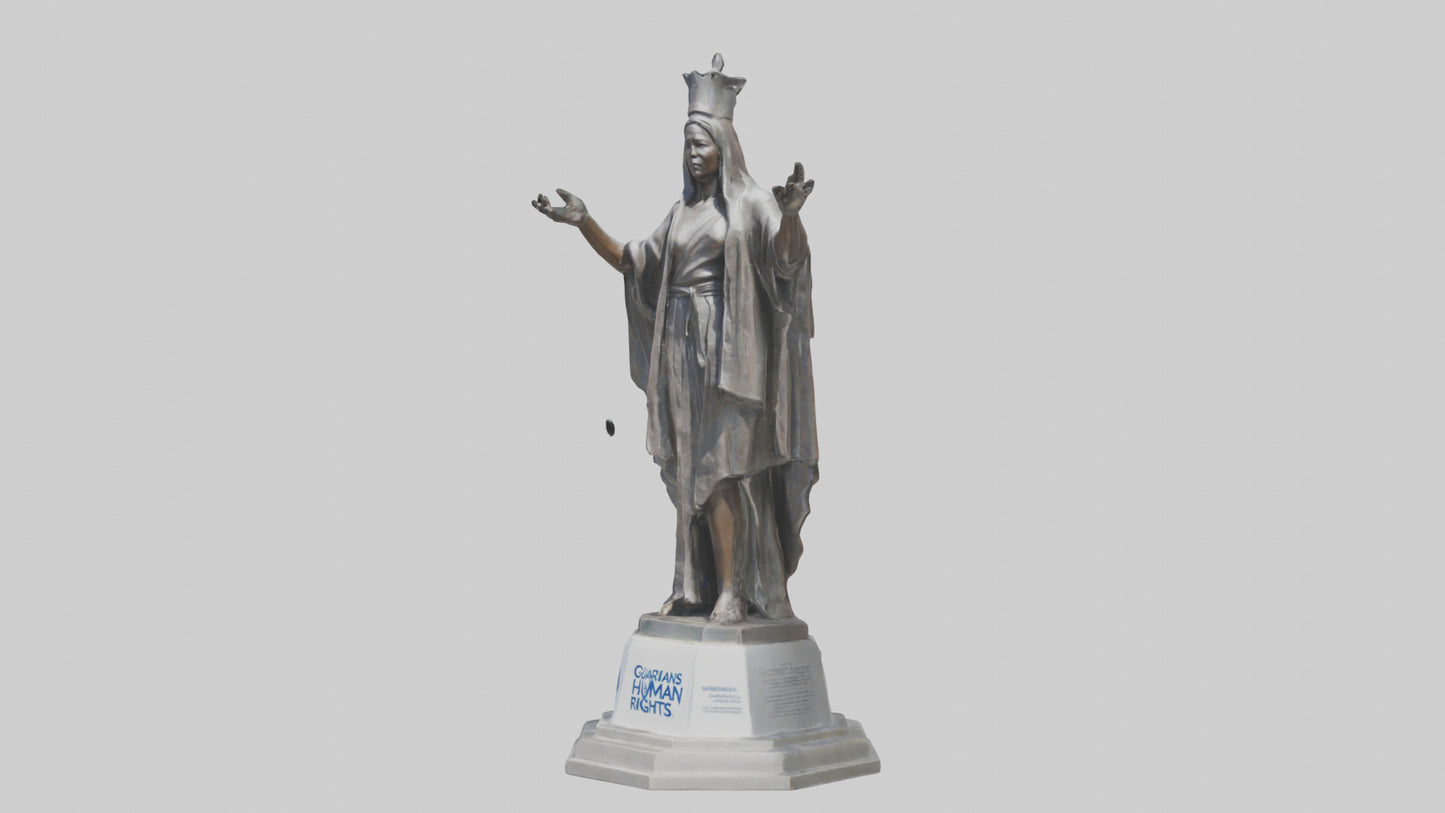3D model Guardians of Human Rights statue model VR / AR / low-poly