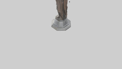 3D model Guardians of Human Rights statue model VR / AR / low-poly