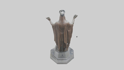 3D model Guardians of Human Rights statue model VR / AR / low-poly