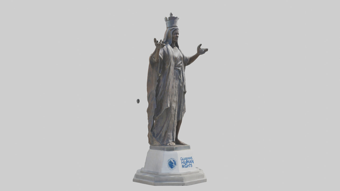 3D model Guardians of Human Rights statue model VR / AR / low-poly