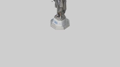 3D model Guardians of Human Rights statue model VR / AR / low-poly