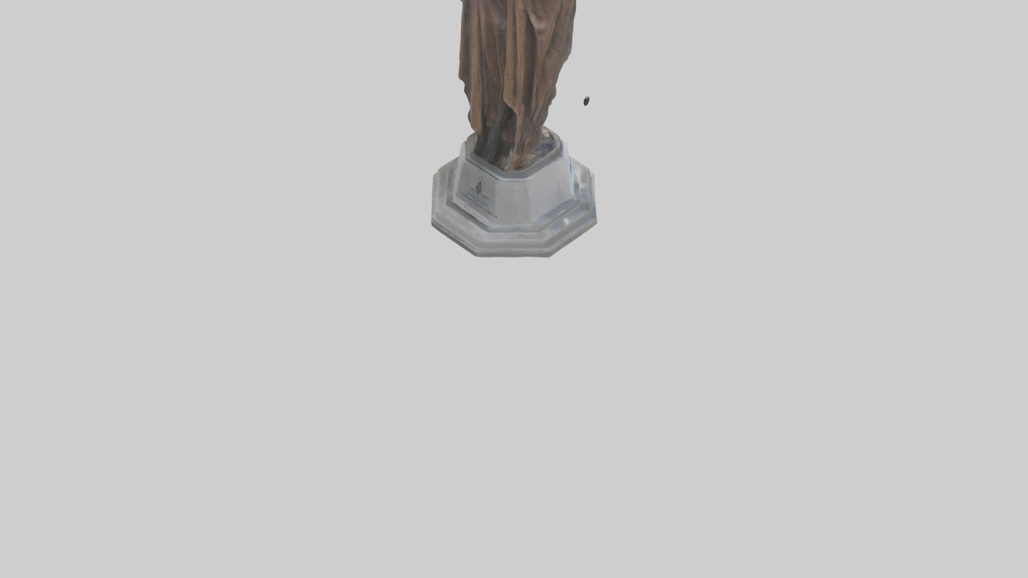 3D model Guardians of Human Rights statue model VR / AR / low-poly