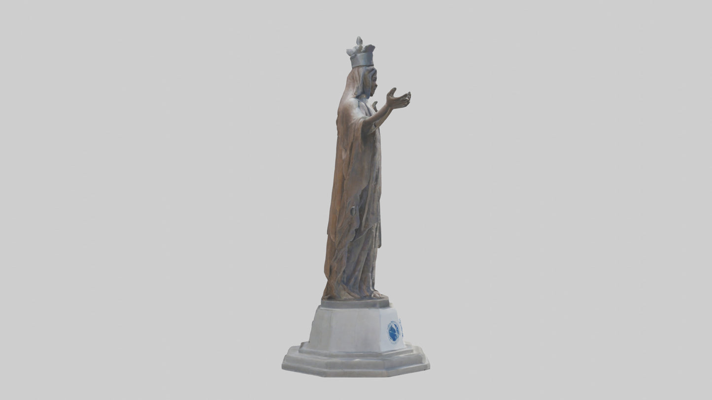 3D model Guardians of Human Rights statue model VR / AR / low-poly