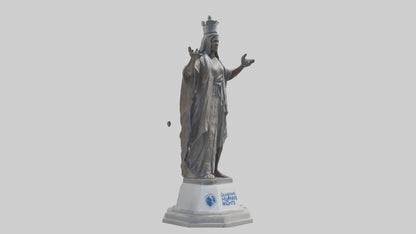 3D model Guardians of Human Rights statue model VR / AR / low-poly