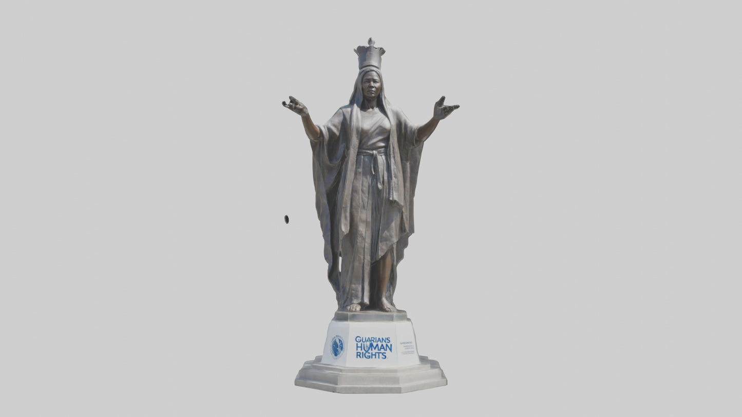 3D model Guardians of Human Rights statue model VR / AR / low-poly
