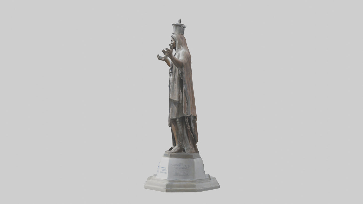 3D model Guardians of Human Rights statue model VR / AR / low-poly
