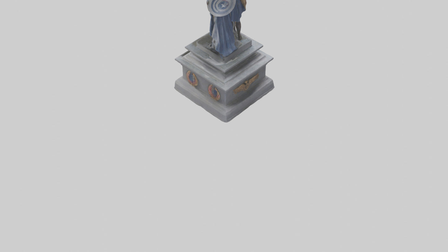 3D model Guardians of Independence statue model VR / AR / low-poly