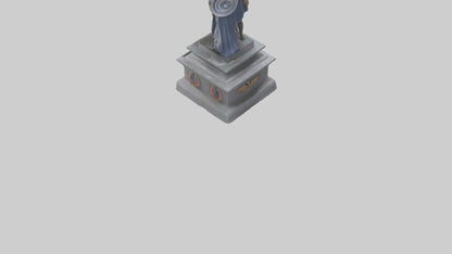 3D model Guardians of Independence statue model VR / AR / low-poly