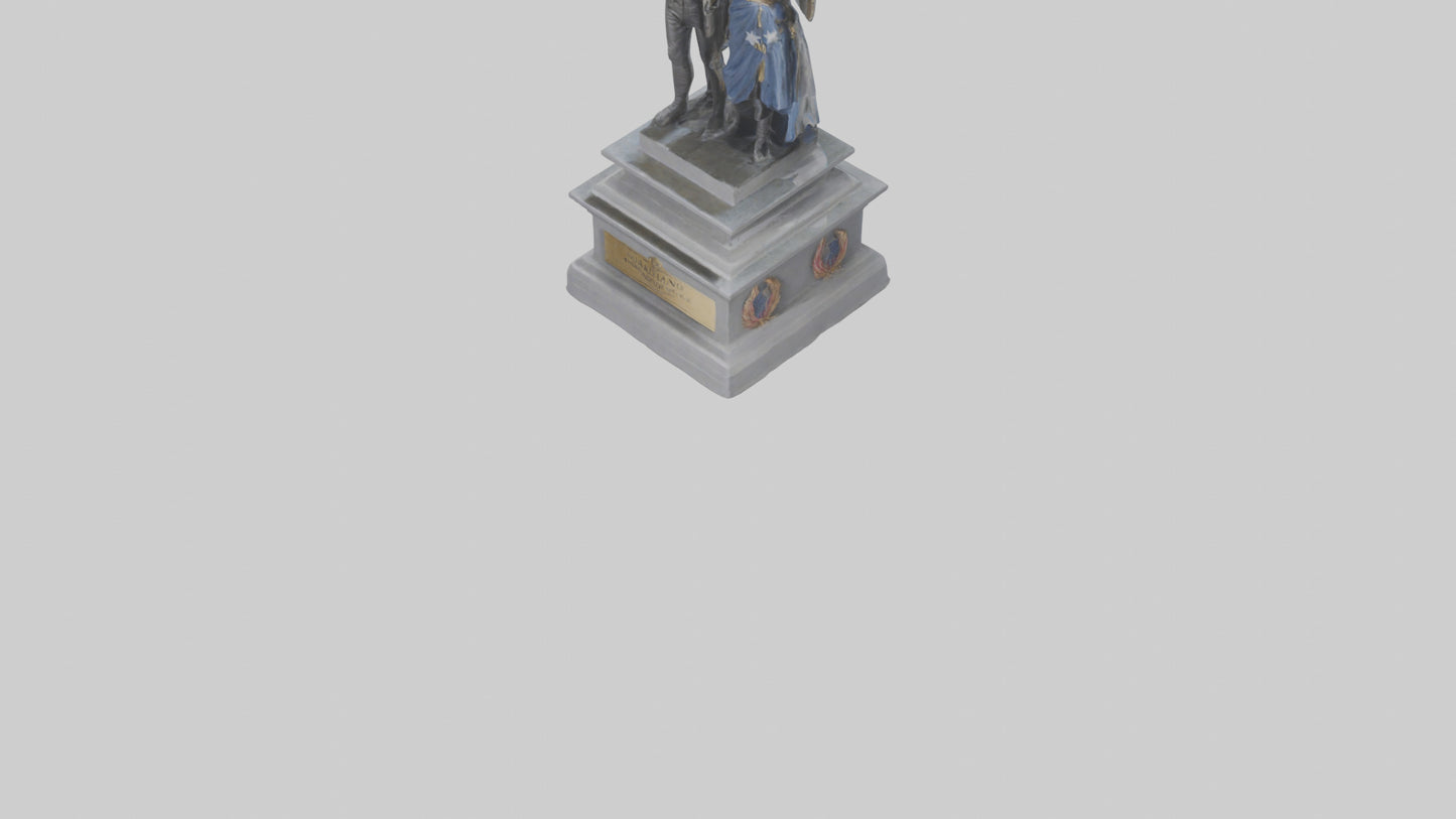 3D model Guardians of Independence statue model VR / AR / low-poly