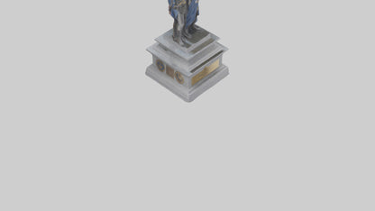 3D model Guardians of Independence statue model VR / AR / low-poly