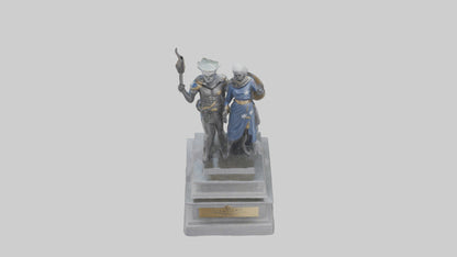 3D model Guardians of Independence statue model VR / AR / low-poly