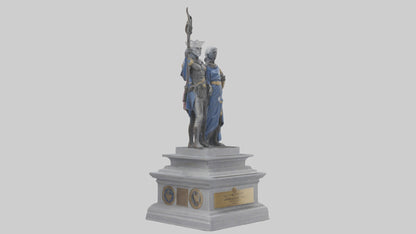 3D model Guardians of Independence statue model VR / AR / low-poly