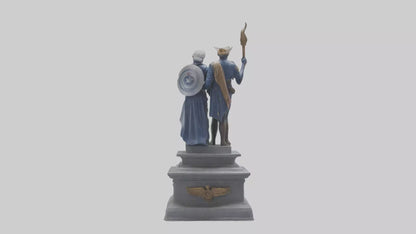 3D model Guardians of Independence statue model VR / AR / low-poly