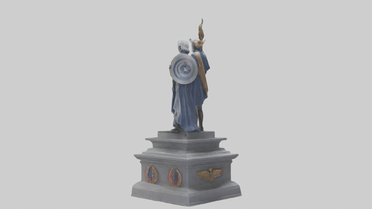 3D model Guardians of Independence statue model VR / AR / low-poly