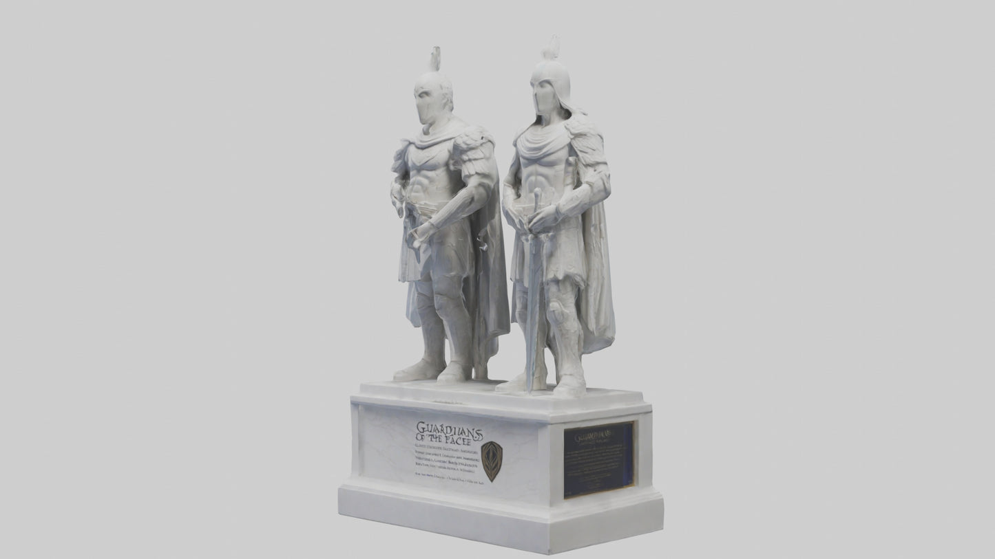 3D model Guardians of Peace statue model VR / AR / low-poly