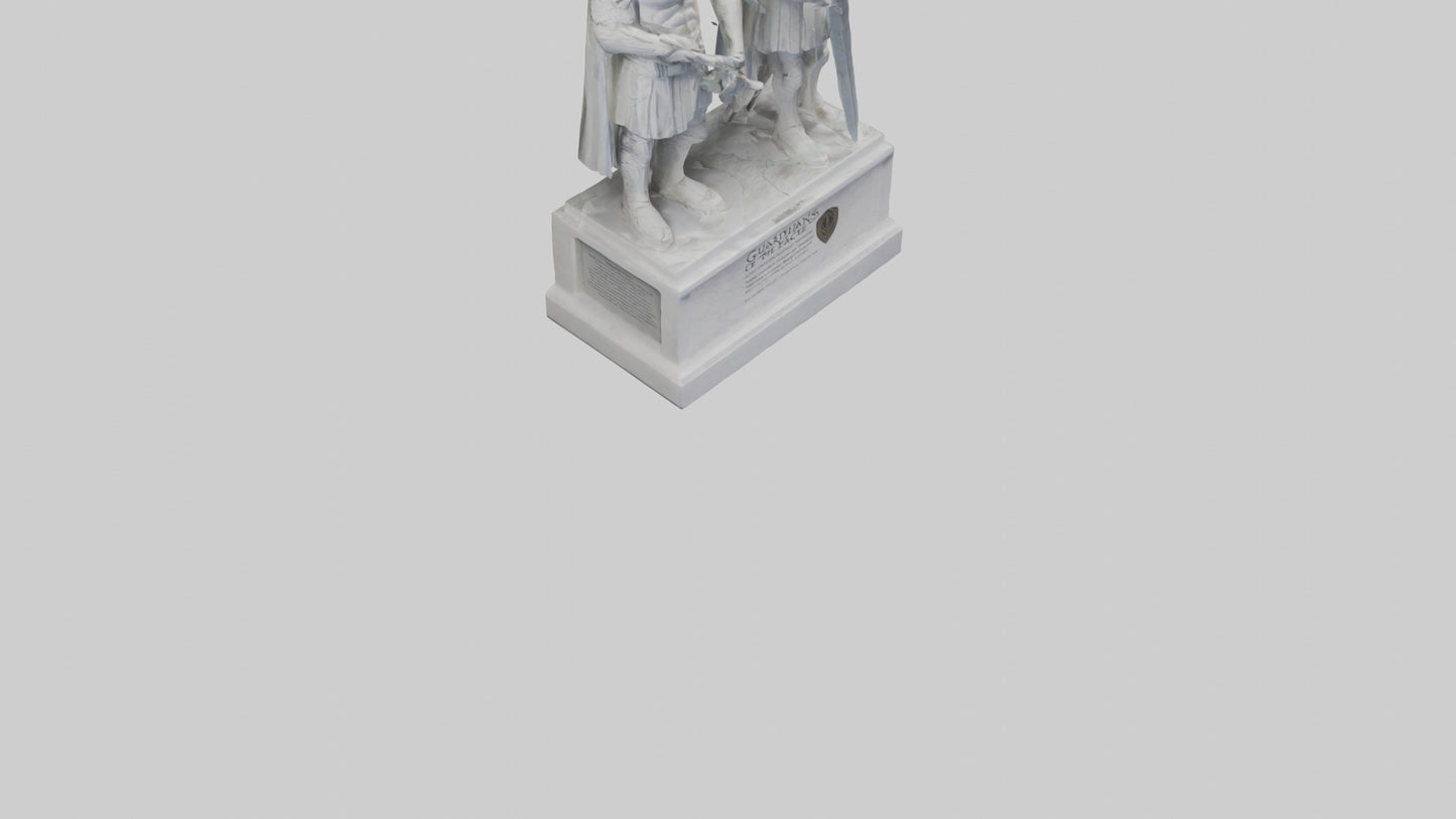 3D model Guardians of Peace statue model VR / AR / low-poly