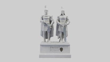 3D model Guardians of Peace statue model VR / AR / low-poly