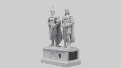 3D model Guardians of Peace statue model VR / AR / low-poly