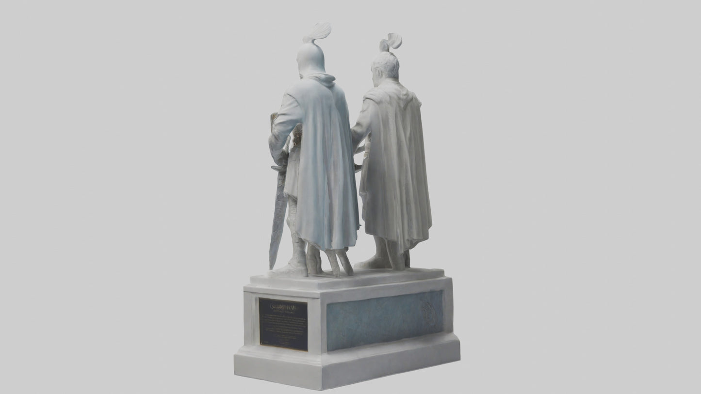 3D model Guardians of Peace statue model VR / AR / low-poly