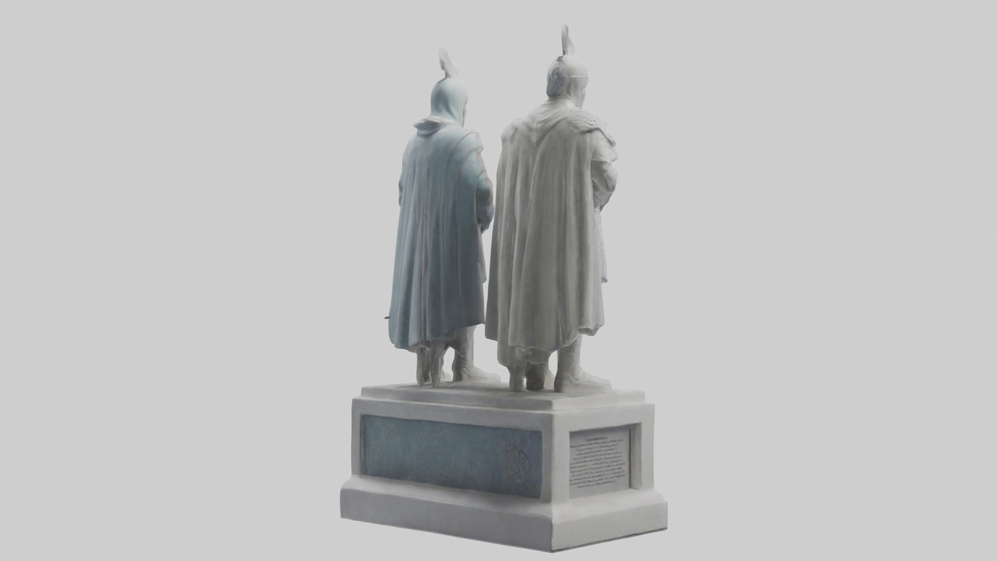 3D model Guardians of Peace statue model VR / AR / low-poly