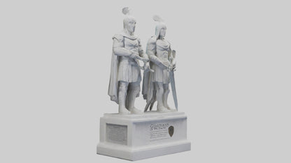 3D model Guardians of Peace statue model VR / AR / low-poly