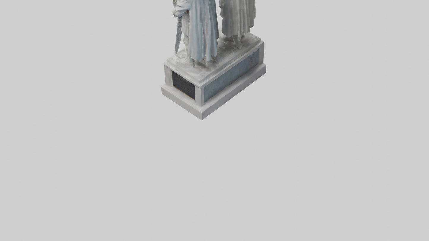 3D model Guardians of Peace statue model VR / AR / low-poly