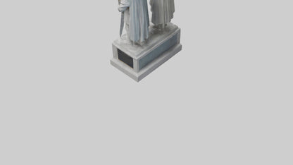 3D model Guardians of Peace statue model VR / AR / low-poly