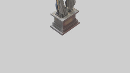 3D model Guardians of the Constitution statue model VR / AR / low-poly
